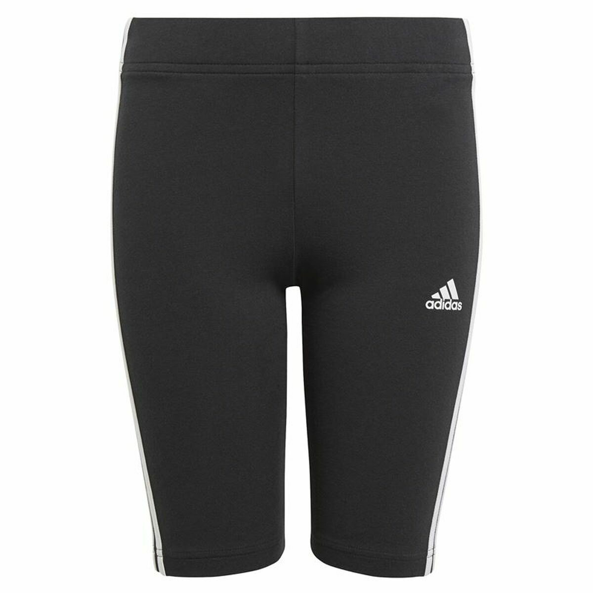 Sports Leggings for Children Adidas Essentials 3 Stripes Black 9-10 Years